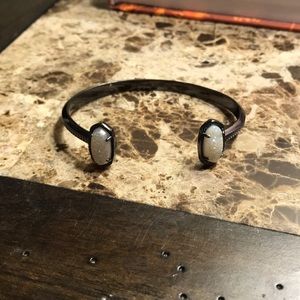 Kendra Scott Elton in gun metal with drusy stone
